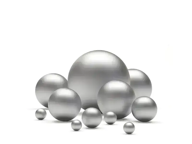 bola de acero inoxidable